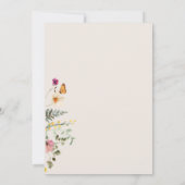 Invitation fleur sauvage Meadows Baby shower Arch (Dos)