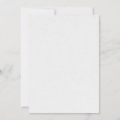 Invitation Fleur sauvage minimaliste Mariage rustique (Dos)