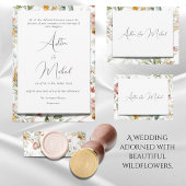 Invitation Fleur sauvage minimaliste moderne Mariage