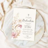 Invitation Fleur sauvage moderne | Dédication du jardin botan