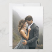 Invitation Fleur sauvage Moderne Sage Vert Mariage Photo (Dos)