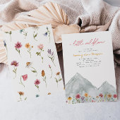 Invitation fleur sauvage Mountain Baby shower