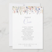 Invitation Fleur sauvage multicolore Tableau numéro 1 Tableau (Dos)