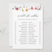 Invitation Fleur sauvage numérique préférerait-elle la Fête d (Devant)