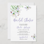 Invitation Fleur sauvage nuptiale d'été (Devant)