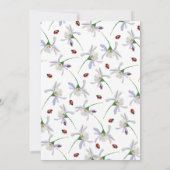 Invitation Fleur sauvage nuptiale d'été (Dos)