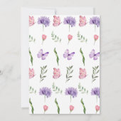 Invitation Fleur sauvage Onedering Floral Premier anniversair (Dos)