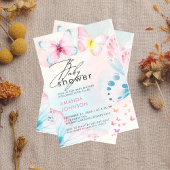 Invitation Fleur sauvage papillon Floral Baby shower Invitati