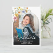 Invitation Fleur sauvage Pharmacy School Graduation Party Pho (Debout devant)