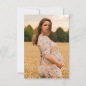 Invitation Fleur sauvage photo Baby in Bloom Baby shower (Dos)