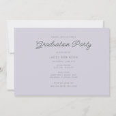 Invitation Fleur sauvage Photo Fille de l'école secondaire fê (Dos)