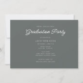 Invitation Fleur sauvage Photo High School Graduation Party (Dos)