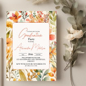 Invitation fleur sauvage pré 2024 Graduation