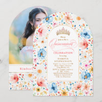Fleur sauvage Pré Jardin Floral Quinceanera Photo