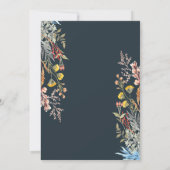 Invitation Fleur sauvage Pré séché, Retraite de verre (Dos)