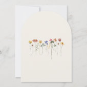 Invitation Fleur sauvage précis | Arche Mariage beige (Dos)