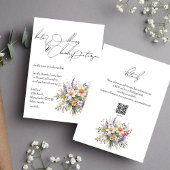 Invitation Fleur sauvage printemps été Mariage de automne inv