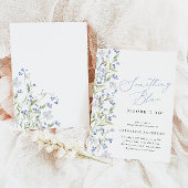 Invitation Fleur sauvage Quelque Chose Bleu Douche nuptiale I