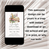 Invitation Fleur sauvage | Réserver Thème Baby shower Invitat