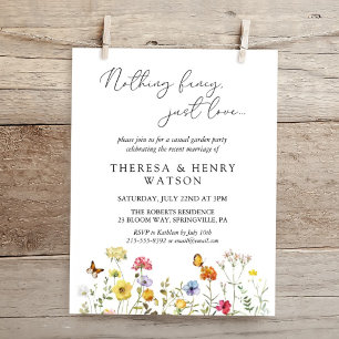 Invitation Fleur sauvage Rien De Chic Hébergement Réception