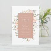 Invitation Fleur sauvage Romance (Debout devant)