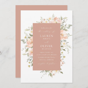 Invitation Fleur sauvage Romance