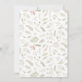 Invitation Fleur sauvage Romantique délicat floral Rustique M (Dos)