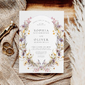 Invitation Fleur sauvage romantique Fleur Mariage floral