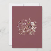 Invitation Fleur sauvage Rose Dusty (Dos)