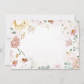 Invitation Fleur sauvage rose et rouge Photo Graduation Party (Dos)