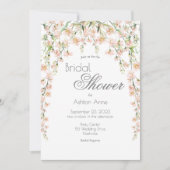 Invitation Fleur sauvage rose vif  Fête des mariées I (Devant)