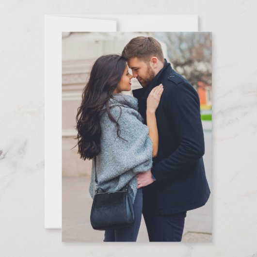 Invitation Fleur sauvage Rustic Country Boho chic Photo Maria (Dos)