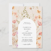 Invitation Fleur sauvage Rustic Fleur sauvage Mariage Photo (Devant)