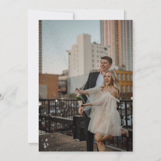 Invitation Fleur sauvage Rustic Fleur sauvage Mariage Photo (Dos)