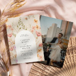 Invitation Fleur sauvage Rustic Fleur sauvage Mariage Photo<br><div class="desc">Faire-part de mariage Fleur sauvage rustique. Elégante et romantique, cette belle palette de couleurs de bronze, brun, rouille, terre cuite et orange brûlée est le thème tendance pour les mariages de cette année. herbe séchée rustique, belles fleurs et fleurs sauvages vintages sont des détails étonnants pour votre mariage moderne boho-chic....</div>