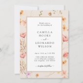 Invitation Fleur sauvage Rustic Fleur sauvage Mariage Photo (Devant)