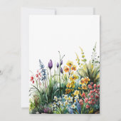 Invitation Fleur sauvage rustique Boho Chic Floral Baby showe (Dos)