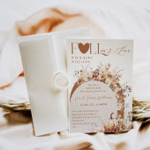 Invitation Fleur sauvage rustique Boho Fall Baby Girl Douche