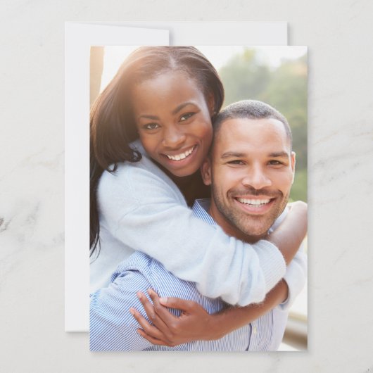 Invitation Fleur sauvage Rustique En Terracotta + Photo Enreg (Dos)