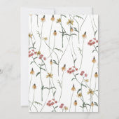 Invitation Fleur sauvage Sage Death to My Twenties 30th Birth (Dos)