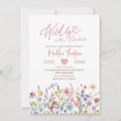 Invitation Fleur sauvage sauvage dans la Fête des mariées de  (Devant)