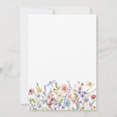 Invitation Fleur sauvage sauvage dans la Fête des mariées de  (Dos)