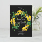 Invitation Fleur sauvage simple et élégant (Debout devant)