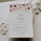 Invitation Fleur sauvage simple Je fais BBQ Engagement Party