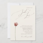 Invitation Fleur sauvage simple Rien de fantaisie Juste aimer (Devant)