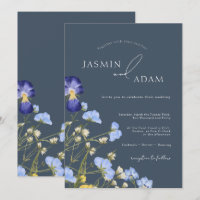 Fleur sauvage simple Royal Blue Opulence Mariage