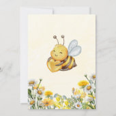 Invitation Fleur sauvage So Sweet Bee One 1st Bee Day Anniver (Dos)