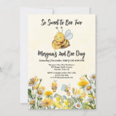 Invitation Fleur sauvage So Sweet Bee Two 2e Jour de l'abeill (Devant)