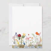 Invitation Fleur sauvage Spring Baby in Bloom Baby shower (Dos)