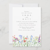 Invitation Fleur sauvage Spring Boho Garden Mariage (Devant)